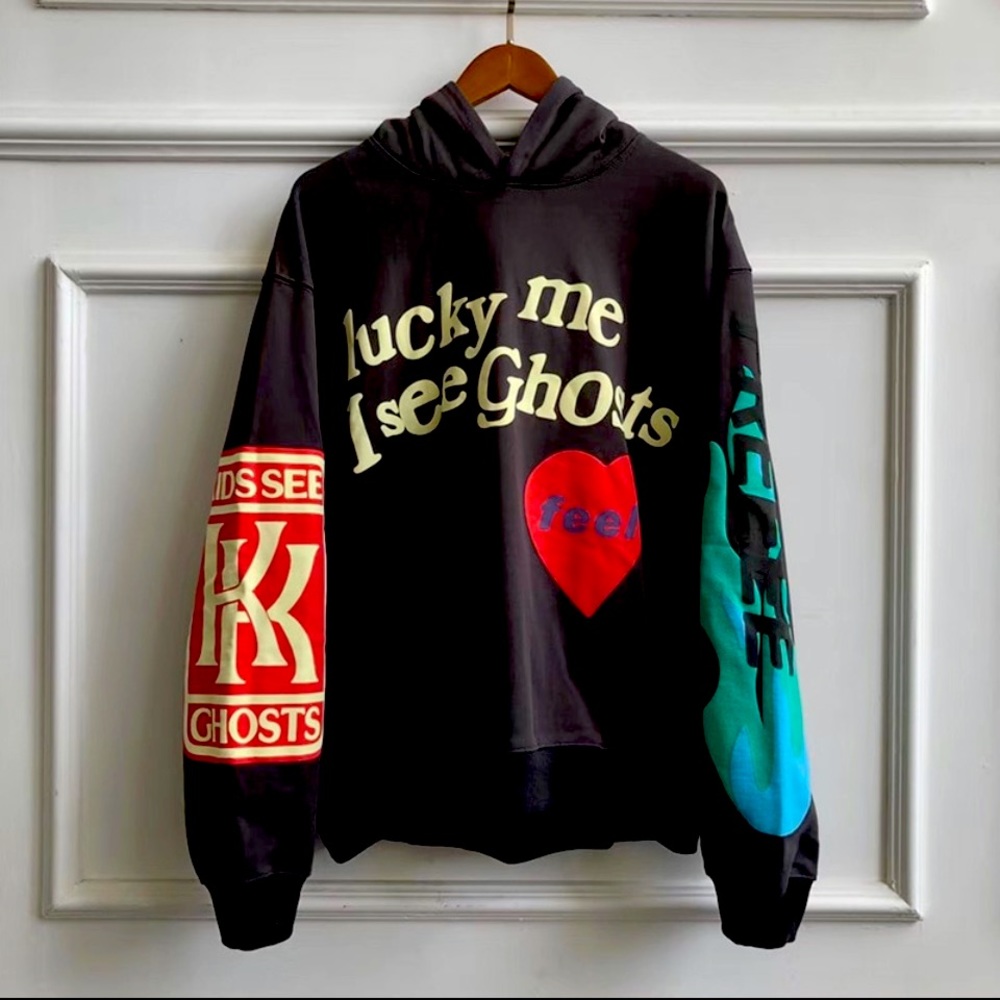 KANYE WEST, lucky me I see ghost sweater